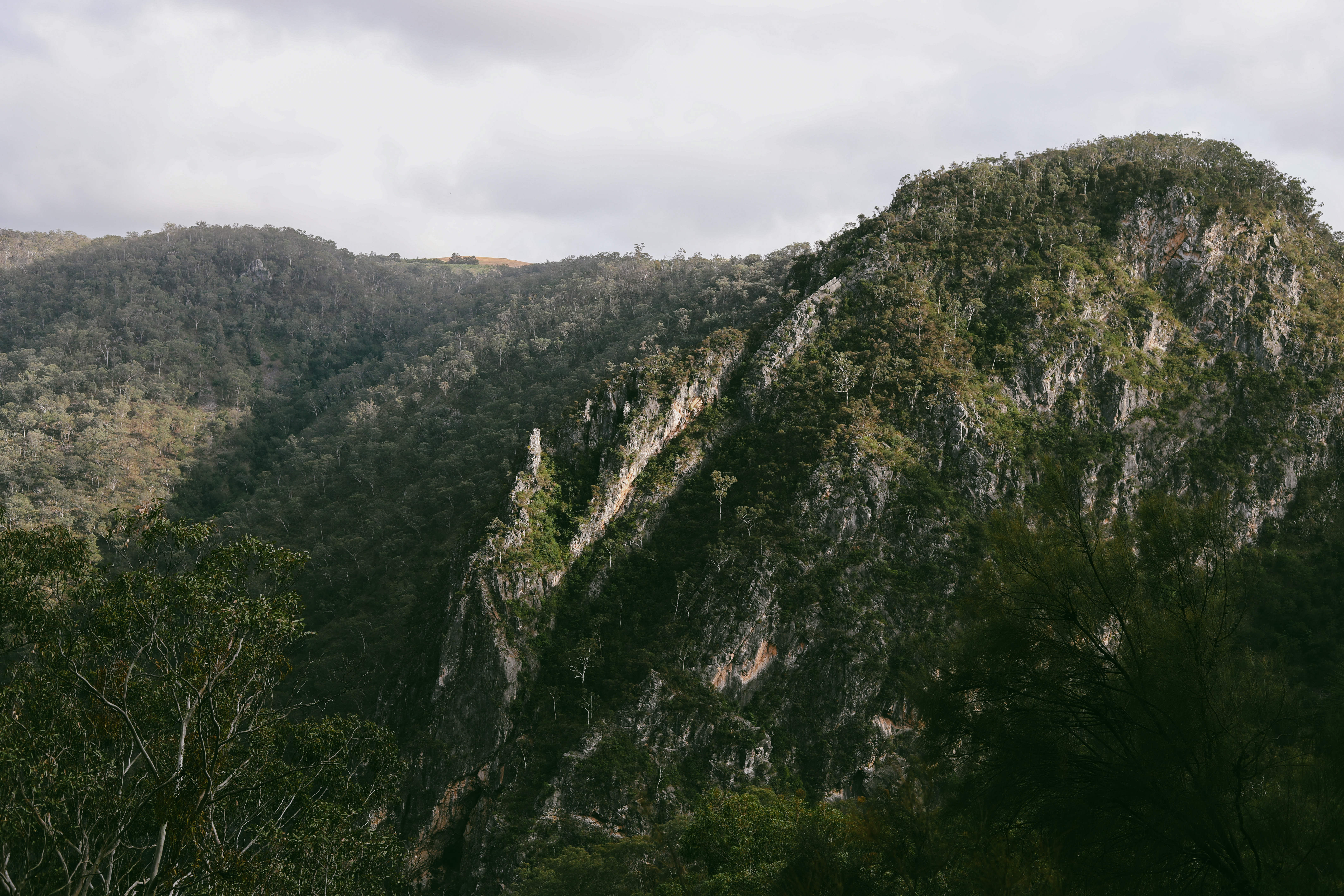 bungonia red track view during descent